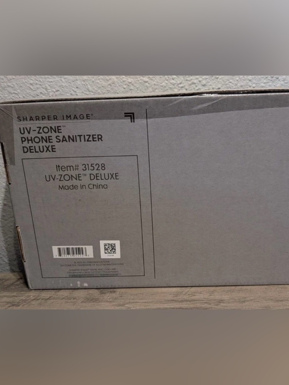 Sharper Image UV-Zone Phone Sanitizer Deluxe - Gray - Picture 3 of 3